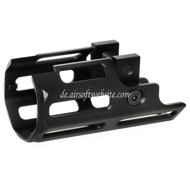 AIRSOFT WEBSITE 81mm M-LOK Handguard System Geeignet für CYMA Tokyo Marui MP5K AEG GBB SMG Gewehre Schwarz