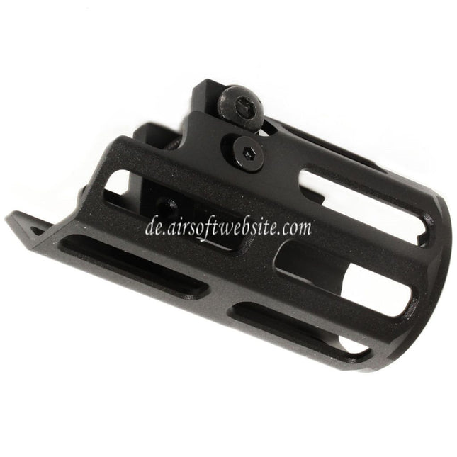 AIRSOFT WEBSITE 81mm M-LOK Handguard System Geeignet für CYMA Tokyo Marui MP5K AEG GBB SMG Gewehre Schwarz