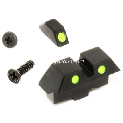 Airsoft Website Vorderes Visier Geeignet für Tokyo Marui G17 Serie GBB Pistolen Schwarz