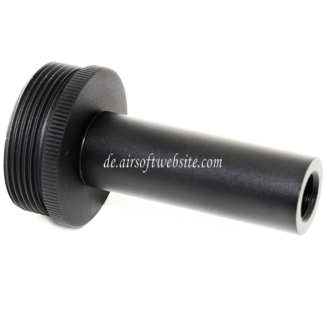 5KU DTK PUTNIK Schalldämpfer Attrappenadapter für Schalldämpfer +36mm CW Gewinde im Uhrzeigersinn schwarz