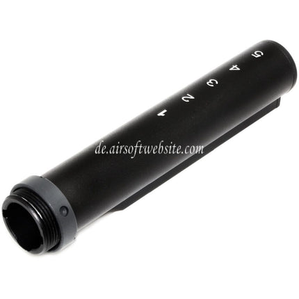 E&C 168mm 5-Positions verlängerten Gewehrschaft Pufferrohr adapter Geeignet für E&C Tokyo Marui M16A1 Serie AEG Gewehre Airsoft Schwarz