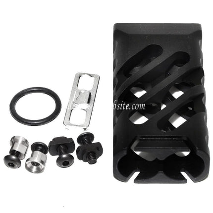 5KU CNC Aluminium KeyMod M-LOK Ultraleichter Vertikalgriff Typ-1 Schwarz