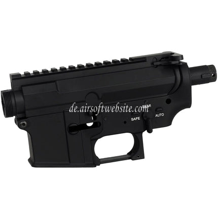 E&C MUR Stil Oberer Untere Metall Körperempfänger mit 20mm Oberschiene Geeignet für E&C Tokyo Marui QD V2 Getriebe M4 M16 Serie AEG Gewehre Airsoft Schwarz