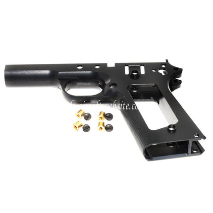 KF Airsoft CNC Aluminum Unterer Rahmen Geeignet für Tokyo Marui M1911 Serie GBB Pistolen Schwarz