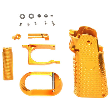 KF Airsoft CNC Aluminum Griff Set Geeignet für ARMY ARMAMENT R501 R601 R603 EMG AW WE Tokyo Marui Hi-Capa Serie GBB Pistolen