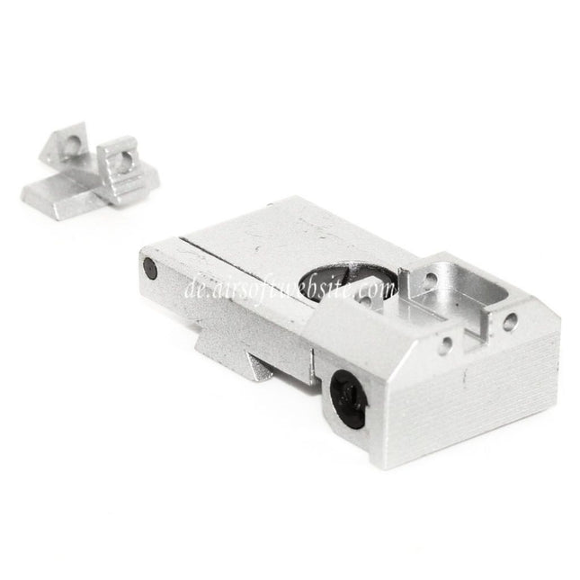 KF Airsoft CNC Stahl Vorder Hintervisier set Geeignet für KJ AW WE Tokyo Marui Hi-Capa Serie GBB Pistolen