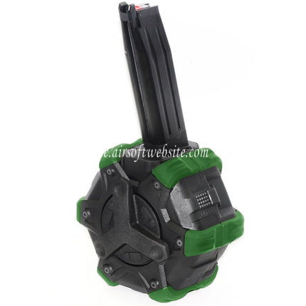 Armorer Works AW Custom 350rd Gas Adaptive Trommelmagazin Geeignet für Hi-Capa GBB Pistolen Airsoft