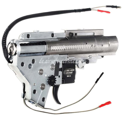APS SDU 2.0 e-Silver Edge Version 2 V2 Getriebe QD Schnellwechsel Federsystem Geeignet für M4 M16 Serie AEG Gewehre Airsoft Hinten verkabelt