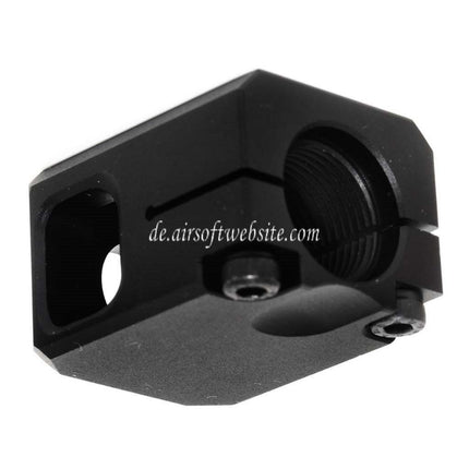5KU CNC Aluminium Kompensator V2 -14mm CCW gegen den Uhrzeigersinn Geeignet für G17 GBB Pistolen Airsoft