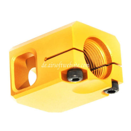 5KU CNC Aluminium Kompensator V2 -14mm CCW gegen den Uhrzeigersinn Geeignet für G17 GBB Pistolen Airsoft