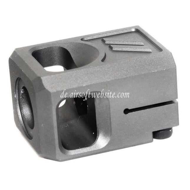 5KU CNC Aluminium Kompensator V2 -14mm CCW gegen den Uhrzeigersinn Geeignet für G17 GBB Pistolen Airsoft