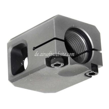 5KU CNC Aluminium Kompensator V2 -14mm CCW gegen den Uhrzeigersinn Geeignet für G17 GBB Pistolen Airsoft