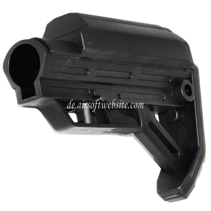 Golden Eagle VIPER Schaft mit Wangenauflage Geeignet für M4 M16 Pufferrohr Gewehre Airsoft Schwarz
