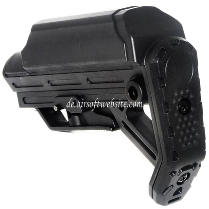 Golden Eagle VIPER Schaft mit Wangenauflage Geeignet für M4 M16 Pufferrohr Gewehre Airsoft Schwarz