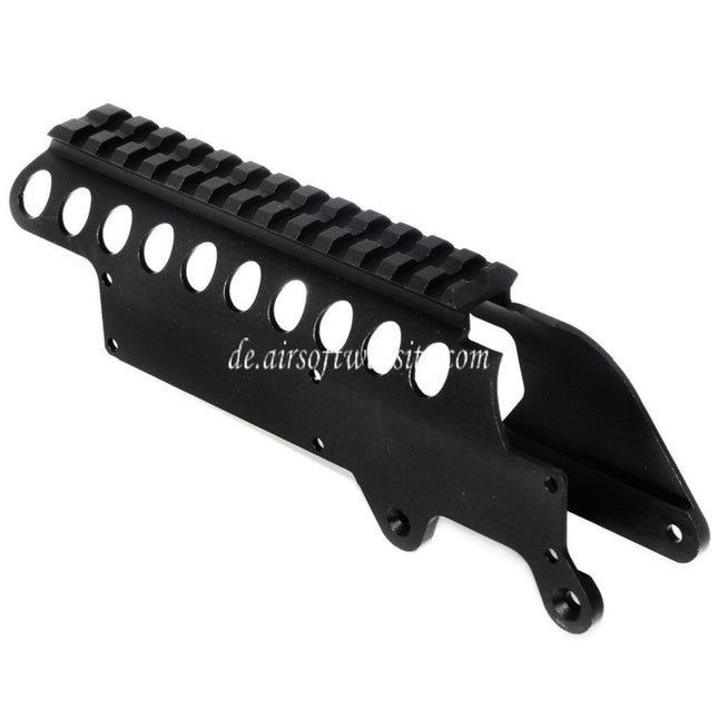 Golden Eagle Obere Schienenmontage Geeignet für Golden Eagle Tokyo Marui M870 Gas Pump Action Schrotflinte Airsoft Schwarz