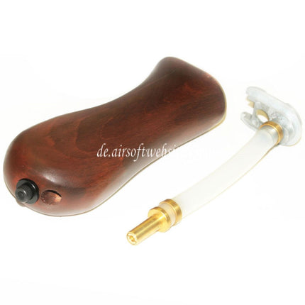 Golden Eagle Echtholz Gastank Griff Geeignet für Sawed Off M870 Gas Pump Action Schrotflinte Airsoft