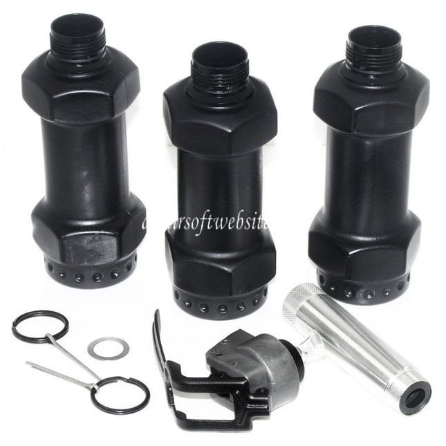 APS HAKKOTSU 3 Stück Thunder B Co2 Schall Granate Dumbbell Stielhandgranate Paket mit Kern
