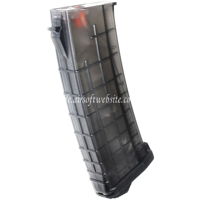 PTS 155rd TPM-AK Mid-Cap Magazin Geeignet für AK Serie AEG Gewehre Airsoft Durchscheinend Schwarz
