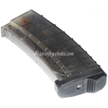 PTS 155rd TPM-AK Mid-Cap Magazin Geeignet für AK Serie AEG Gewehre Airsoft Durchscheinend Schwarz
