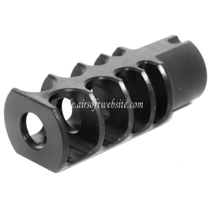 5KU 53mm RRD-4C Slim Mündungsbremse Mündungsfeuerdämpfer Geeignet für -14mm CCW Gegen den Uhrzeigersinn Lauf Gewehre Airsoft Schwarz