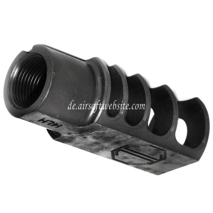 5KU 53mm RRD-4C Slim Mündungsbremse Mündungsfeuerdämpfer Geeignet für -14mm CCW Gegen den Uhrzeigersinn Lauf Gewehre Airsoft Schwarz