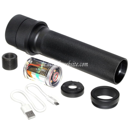 5KU PBS-1 Schalldämpfer mit Spitfire Tracer Geeignet für -14mm CCW Gegen den Uhrzeigersinn Lauf AK Serie Gewehre Airsoft