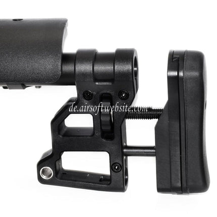 CYMA Taktischer SPR Schaft Geeignet für CYMA CM708 Serie Scharfschützen gewehre / Tokyo Marui M4 AEG Gewehre Airsoft Schwarz