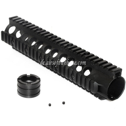CYMA 10.5 Zoll 265mm Aluminum Oberes Schneiden RAS Handschutz Schienen System Geeignet für CYMA G&P VFC King Arms Tokyo Marui M4 AEG GBB Gewehre Airsoft Schwarz