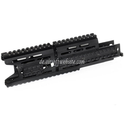 CYMA 276mm Aluminum AK Modular KeyMod RIS Handschutz Schienen System Geeignet für CYMA E&L Tokyo Marui AK Serie AEG Gewehre Airsoft Schwarz