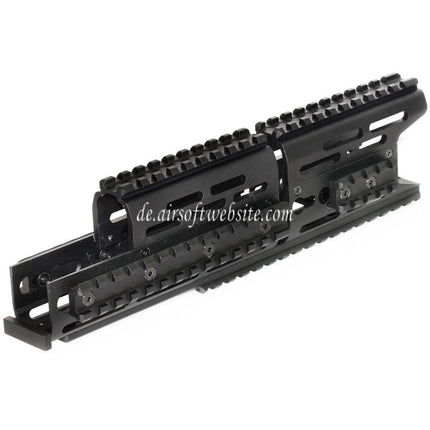 CYMA 276mm Aluminum AK Modular KeyMod RIS Handschutz Schienen System Geeignet für CYMA E&L Tokyo Marui AK Serie AEG Gewehre Airsoft Schwarz