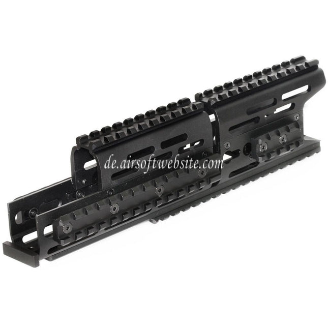 CYMA 276mm Aluminum AK Modular KeyMod RIS Handschutz Schienen System Geeignet für CYMA E&L Tokyo Marui AK Serie AEG Gewehre Airsoft Schwarz