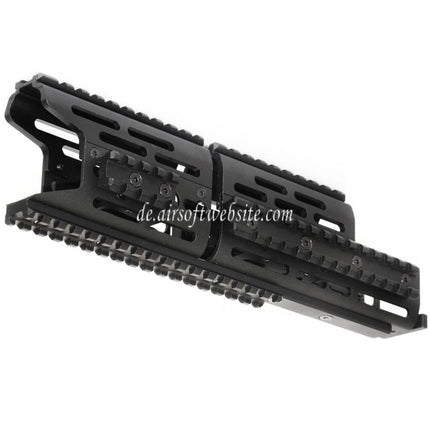 CYMA 276mm Aluminum AK Modular KeyMod RIS Handschutz Schienen System Geeignet für CYMA E&L Tokyo Marui AK Serie AEG Gewehre Airsoft Schwarz