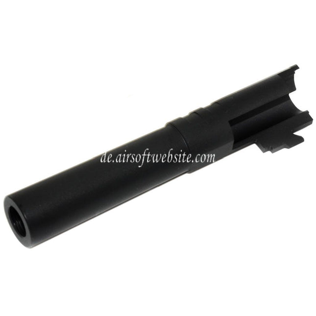 5KU 4.3 Zoll Edelstahl Äußerer Lauf +11mm CW im Uhrzeigersinn Geeignet für Tokyo Marui Hi-Capa 4.3 GBB Pistolen Airsoft