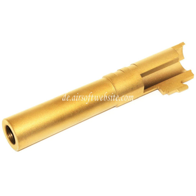 5KU 4.3 Zoll Edelstahl Äußerer Lauf +11mm CW im Uhrzeigersinn Geeignet für Tokyo Marui Hi-Capa 4.3 GBB Pistolen Airsoft