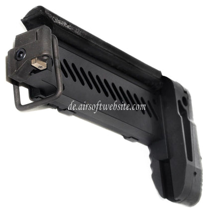 5KU PT-1 AK Seitlich klappbarer Schaft Geeignet für CYMA D-Boys LCT GHK Tokyo Marui AK Serie AEG GBB Gewehre Airsoft Schwarz