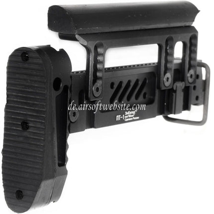 5KU PT-1 AK Seitlich klappbarer Schaft Geeignet für CYMA D-Boys LCT GHK Tokyo Marui AK Serie AEG GBB Gewehre Airsoft Schwarz