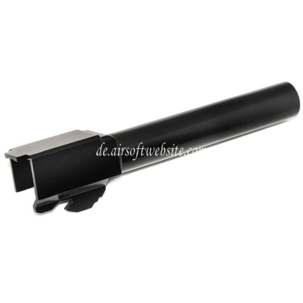 APS 115mm/118mm Äußerer Lauf -12mm CCW gegen den Uhrzeigersinn Geeignet für APS SHARK Serie 6mm 4.5mm GBB Pistolen Airsoft Schwarz