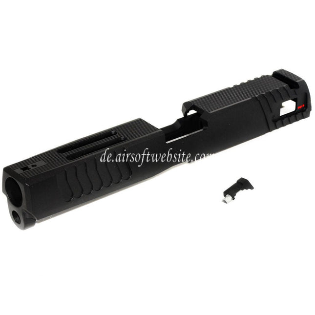 APS Aluminum Schlitten Geeignet für APS SHARK Serie 6mm 4.5mm GBB Pistolen Airsoft Schwarz