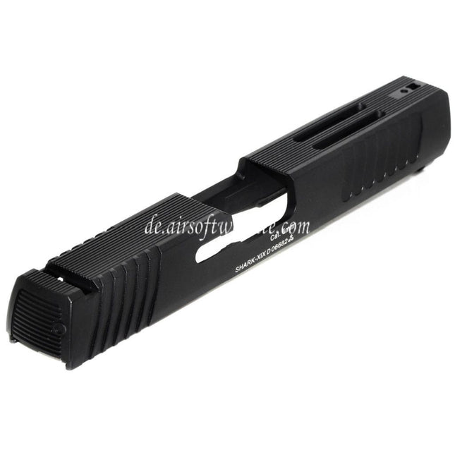 APS Aluminum Schlitten Geeignet für APS SHARK Serie 6mm 4.5mm GBB Pistolen Airsoft Schwarz