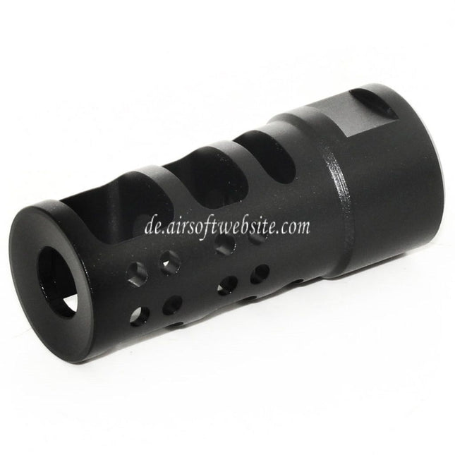 Airsoft Website 53mm R2 556 Stil Metall Mündungsbremse Mündungsfeuerdämpfer Geeignet für -14mm CCW Gegen den Uhrzeigersinn Lauf Gewehre