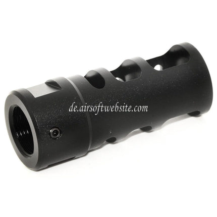 Airsoft Website 53mm R2 556 Stil Metall Mündungsbremse Mündungsfeuerdämpfer Geeignet für -14mm CCW Gegen den Uhrzeigersinn Lauf Gewehre