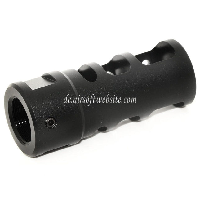Airsoft Website 53mm R2 556 Stil Metall Mündungsbremse Mündungsfeuerdämpfer Geeignet für -14mm CCW Gegen den Uhrzeigersinn Lauf Gewehre