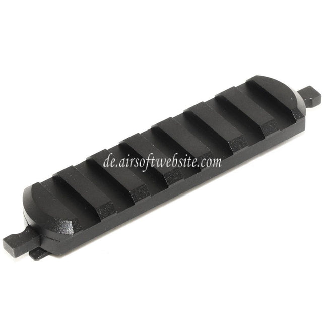 AIRSOFT WEBSITE 7-Slots Schienenabschnitt M-LOK QD Halterung Schwarz
