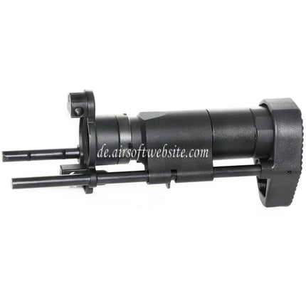Airsoft Website 6-Position PDW Einziehbarer Schiebeschaft Geeignet für Tokyo Marui MP5K Serie AEG Gewehre Schwarz