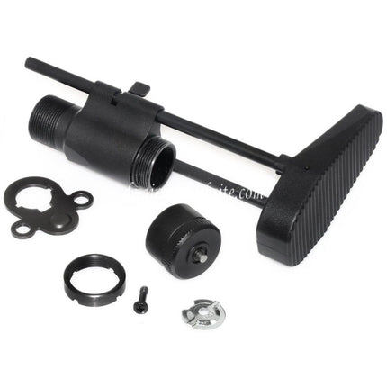 Airsoft Website 6-Position PDW Einziehbarer Schiebeschaft Geeignet für Tokyo Marui M4 Serie AEG Gewehre Schwarz