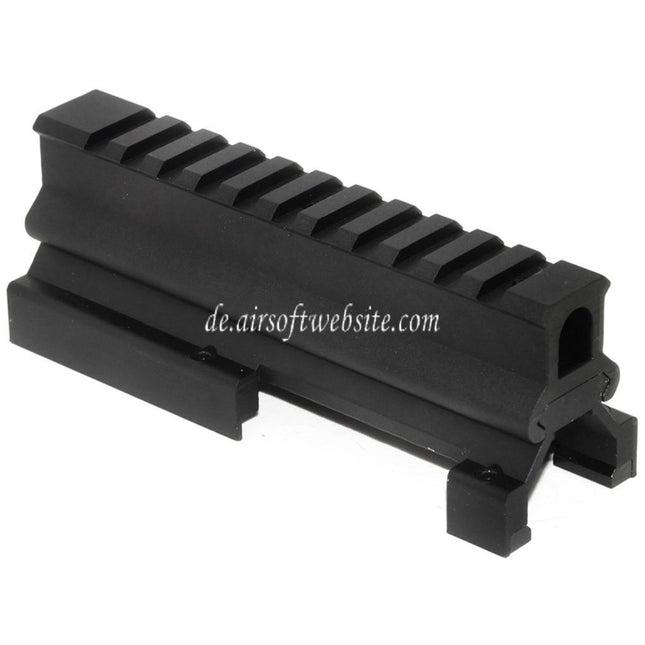 CYMA 130mm hoch niedrig 20mm Schienen Zielfernrohrmontage Set Geeignet für CYMA Tokyo Marui VFC MP5 Serie GBB AEG Gewehre Airsoft Schwarz