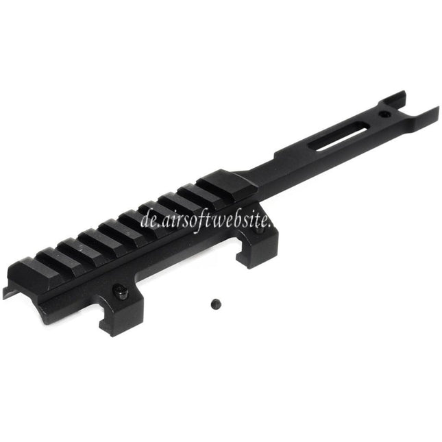 AIRSOFT WEBSITE 215mm Erweiterte Zielfernrohrmontage auf der oberen Schiene Geeignet für CYMA Tokyo Marui MP5K Serie AEG Gewehre Airsoft Schwarz
