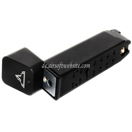 DOUBLE BELL 25rd Gas Magazin Geeignet für G17 G18C G34 G35 G-Serie GBB Pistolen Airsoft Schwarz
