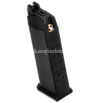 DOUBLE BELL 20rd Gas Magazin Geeignet für G19 G23 G26 Serie GBB Pistolen Airsoft Schwarz