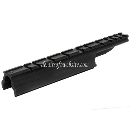 King Arms 218mm FAL Zielfernrohrmontage Basisschienen Gehäuseabdeckung geeignet für AEG-Gewehre der King Arms FAL Serie Airsoft Schwarz
